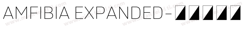 AMFIBIA EXPANDED字体转换